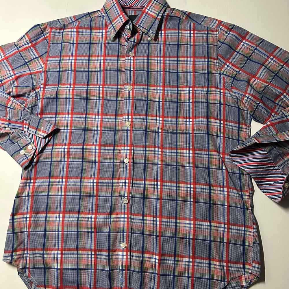 Tailorbyrd collection men’s size large button-down shirt - Picture 6 of 11